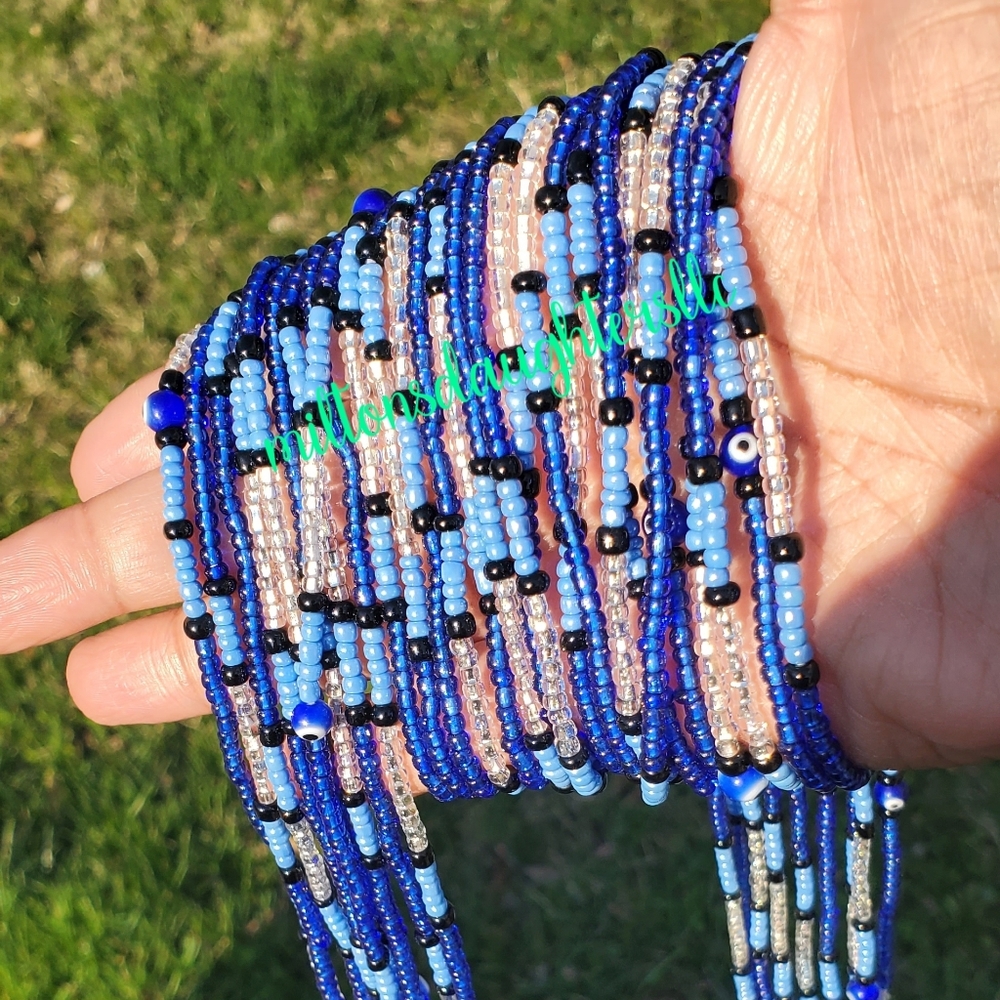 African Tie on waist beads